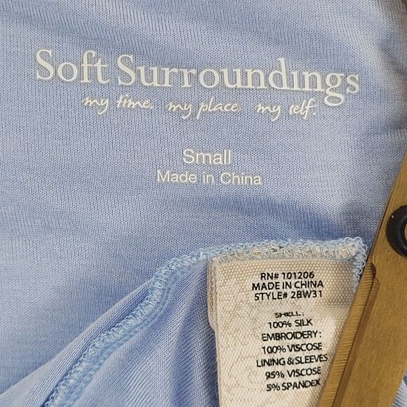 Soft Surroundings Whimsical Garden Pixie Fairy Silk Embroidered Lace Cottagecore - Picture 5 of 7